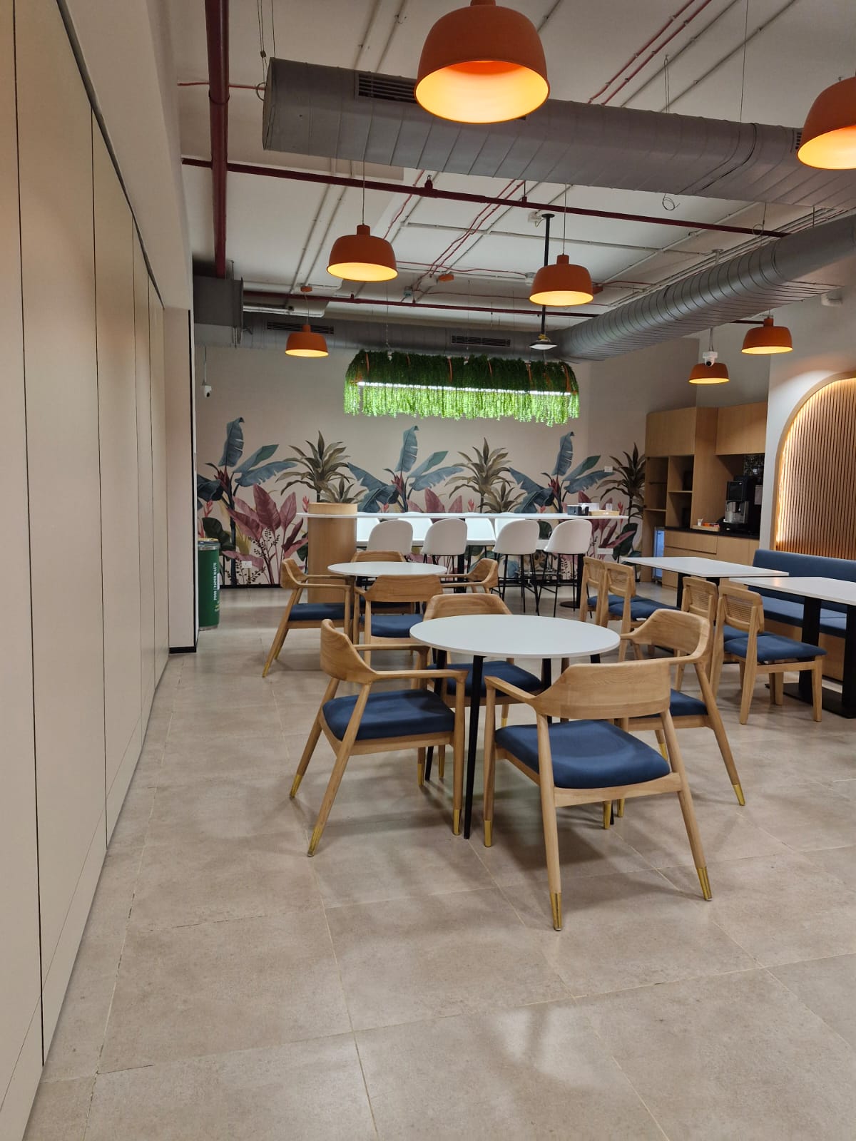 Cafeteria with Mural Wall